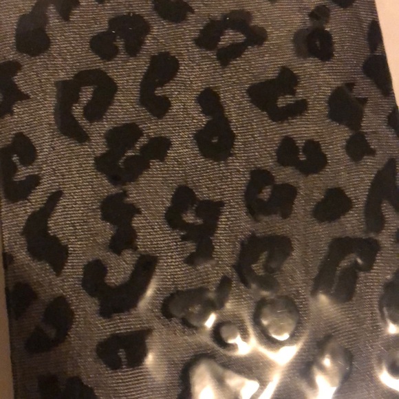 Kate Spade cheetah print black tights S/M - Picture 5 of 5